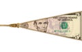 Zipper Five Dollar Bill Royalty Free Stock Photo