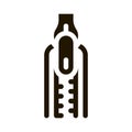 Zipper Fly Icon Vector Glyph Illustration Royalty Free Stock Photo