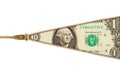 Zipper One Dollar Bill Royalty Free Stock Photo