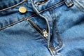 Zipper pants jeans Royalty Free Stock Photo