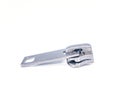Zipper slider on a white background Royalty Free Stock Photo