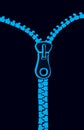 Zipper. Vector drawing Royalty Free Stock Photo