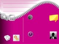 Zipper website template Royalty Free Stock Photo
