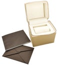 Zippered box and envelope Royalty Free Stock Photo
