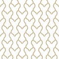 Zippers seamless pattern. Ornamental beautiful modern background. Gold zipper ornaments. Repeat luxury vector backdrop. Wavy lines