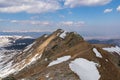 Zirbitzkogel - Alpine pasture and ridges going to Schlaferkogel seen from Scharfes Eck, Seetal Alps, Styria, Austria, Europe.