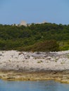 The zirje castle in the Mediterranean