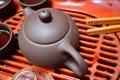 Zisha teapot Chinese tea pot Royalty Free Stock Photo