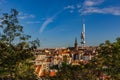 Zizkov television tower in Prague Royalty Free Stock Photo