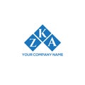 ZKA letter logo design on WHITE background. ZKA creative initials letter logo concept. ZKA letter design.ZKA letter logo design on Royalty Free Stock Photo