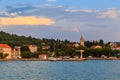 Zlarin island in sunset rays, Croatia