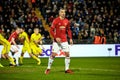 Zlatan Ibrahimovic (Feyenoord) Game moments in match 1 8 finals of the Europa League between FC Rostov and Royalty Free Stock Photo