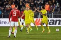 Zlatan Ibrahimovic (Feyenoord) , Game moments in match 1 8 finals of the Europa League between FC Rostov and Royalty Free Stock Photo