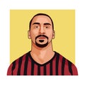 Zlatan Ibrahimovic is an professional footballer from Sweden Royalty Free Stock Photo