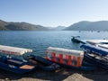 Zlatarsko or Kokin Brod lake is an artificial lake in the valley of the river Uvac in Serbia Royalty Free Stock Photo