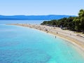 Zlatni Rat (Golden Cape) beach in Croatia Royalty Free Stock Photo