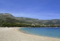 Zlatni Rat (Golden Cape) beach in Croatia Royalty Free Stock Photo