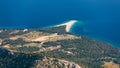 Zlatni Rat Golden Cape or Golden Horn famous turquoise beach in Bol town on Brac island, Dalmatia, Croatia. Zlatni Rat sandy Royalty Free Stock Photo