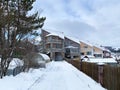 Zlatoust, Chelyabinsk region, Russia, January, 19, 2020. Cottage village in Zlatoust on Red hill. Chelyabinsk region, Russia