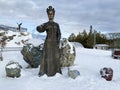 Zlatoust, Chelyabinsk region, Russia, January, 19, 2020. Mistress of the copper mountain in the mountain Park named after P. p. Ba