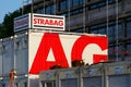 Strabag SE Austrian company logo on construction container Royalty Free Stock Photo