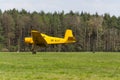 Zlin Z-37 Cmelak Czech agricultural airplane used as crop duster flying Royalty Free Stock Photo