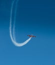 Zlin Z-50LS Acrobatic airplane in flight