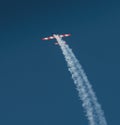 Zlin Z-50LS Acrobatic airplane in flight