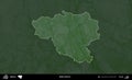 Zlobin District highlighted, Belarus. Physical Royalty Free Stock Photo