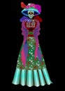 Catrina La Calavera. Catrina is a character of the mexican popular culture that represent the death and is part of the collective