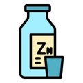 Zn drink icon vector flat Royalty Free Stock Photo