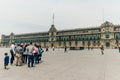 Zocalo Constitution Square and National Palace Spanish: Palacio Nacional, Mexico City CDMX - may 2023