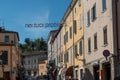 Zocca tourist town in the mountains of Modena birthplace of rock star vasco rossi