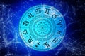 Zodiac astrology signs for horoscope Royalty Free Stock Photo
