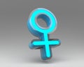 Zodiac and astrology symbol of the Venus planet