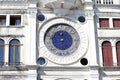 Zodiac astronomical Clock Tower Torre dell Orologio at st. Mark` Royalty Free Stock Photo