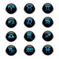 Zodiac buttons Royalty Free Stock Photo