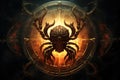 Zodiac Cancer Symbol Cancer Crab Cancer is an astrological sign. The constellation of the Crab Royalty Free Stock Photo