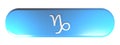 ZODIAC CAPRICORN ICON blue rounded rectangle push button - 3D rendering illustration Royalty Free Stock Photo