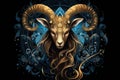 Zodiac Capricorn Symbol Capricorn Sea-Goat Capricorn is the most stubborn sign Royalty Free Stock Photo