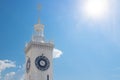 Zodiac clock tower of railway station in Sochi, Russia