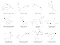 Zodiac constellations charts