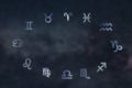 Zodiac constellations. Zodiac signs. Signs of zodiac.