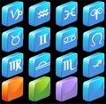 Zodiac Horoscope Icons - Square