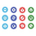 Zodiac icons Royalty Free Stock Photo