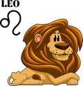 Leo Cartoon Character Horoscope Zodiac Sign Royalty Free Stock Photo