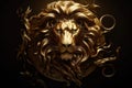 Zodiac Leo Symbol Leo the lion star sign The constellation of Leo is a sign of the leaders Royalty Free Stock Photo