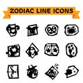 Zodiac Line Icons