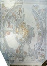 Zodiac in the mosaic floor of the ancient synagogue, Tzipori Royalty Free Stock Photo