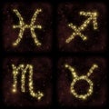 Zodiac Pisces Taurus Scorpio Sagittarius Stars